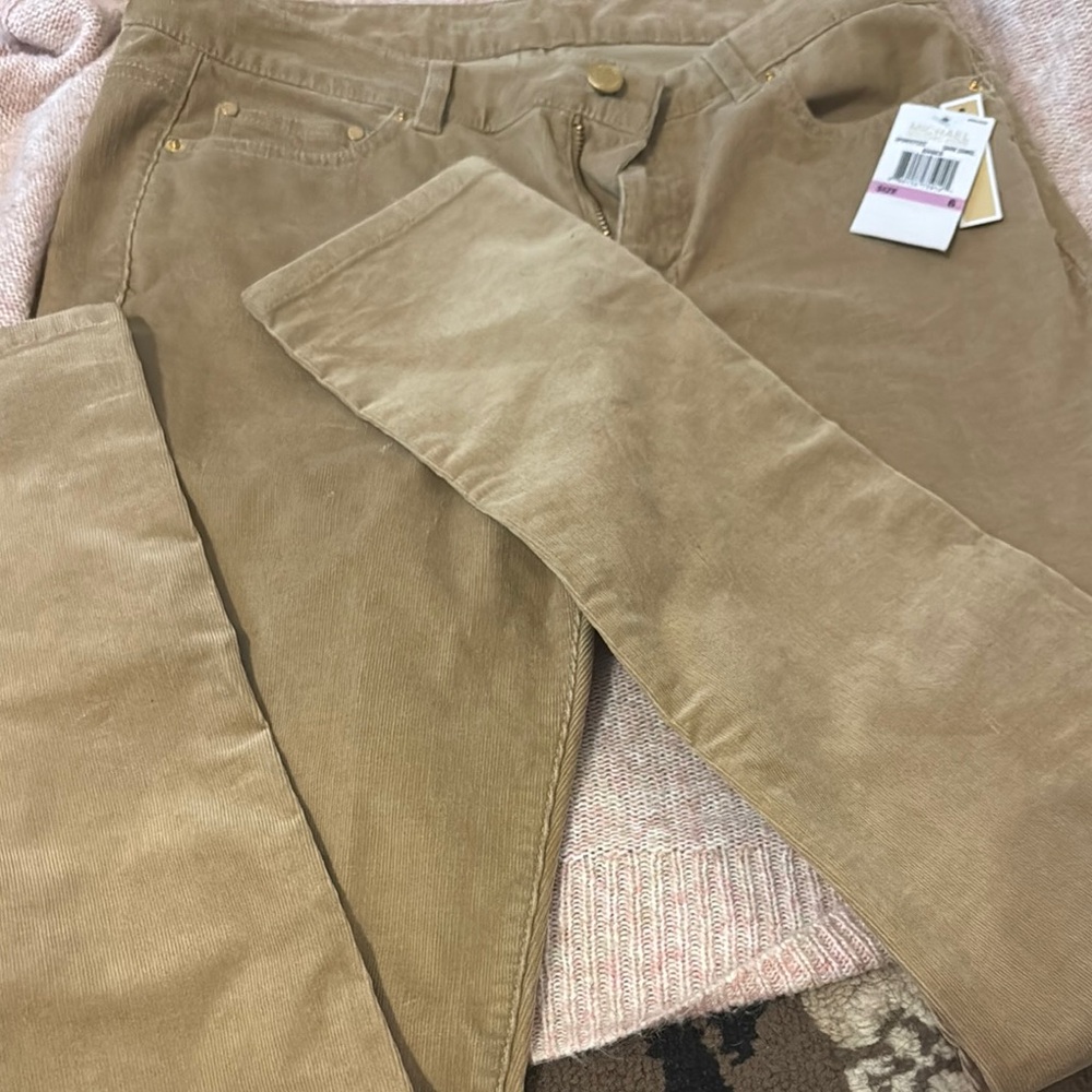 Women's Tan Michael Kors Corduroy Pants